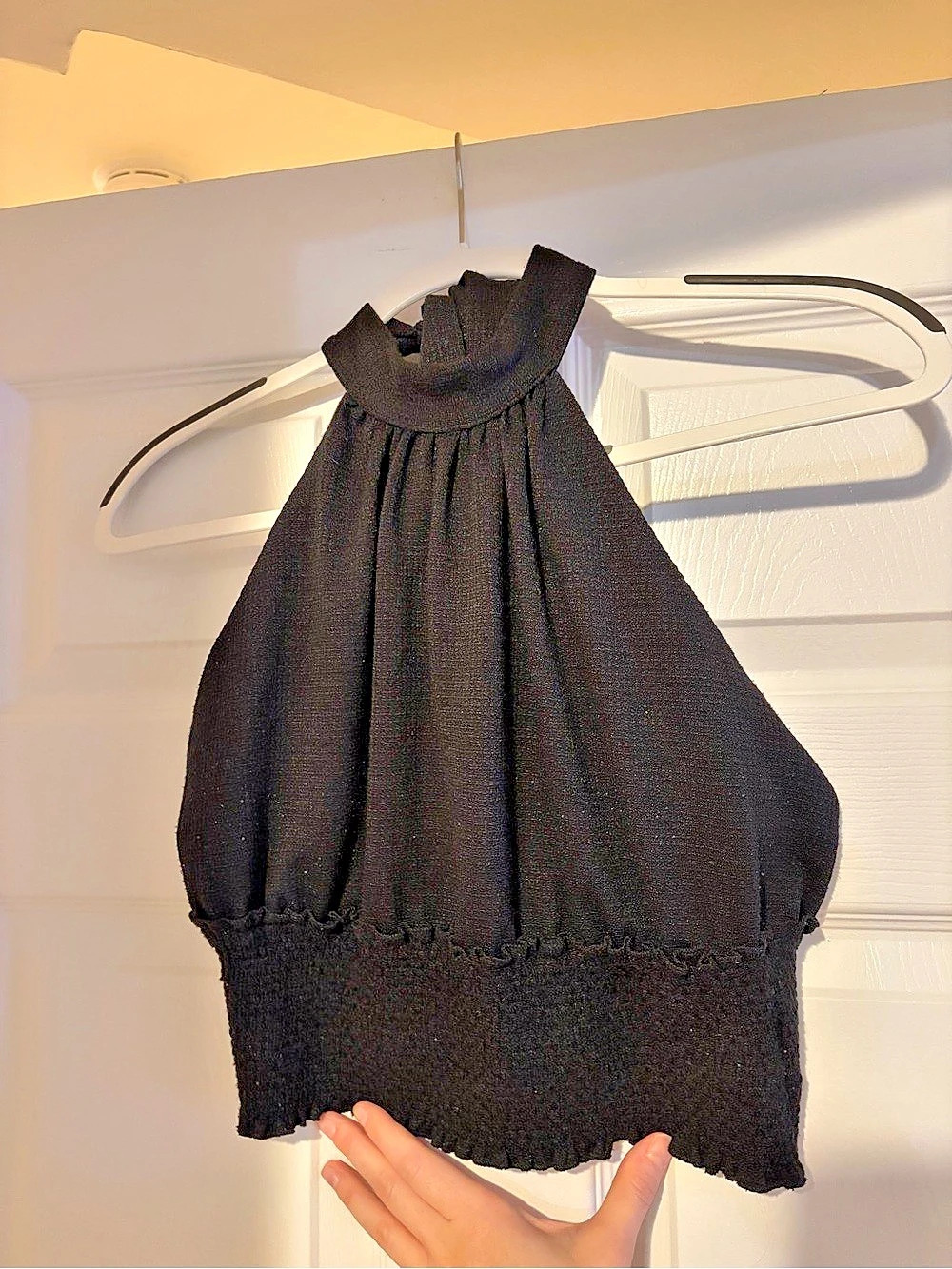 Women’s Free People Black Halter Crop Top Size Small